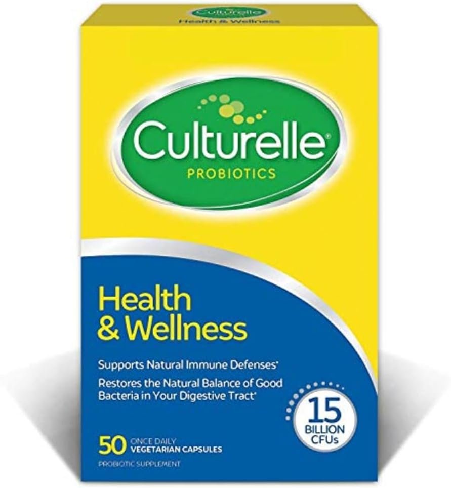 Culturelle Health & Wellness Daily Probiotic Supplement Men & Women, 50 Ct