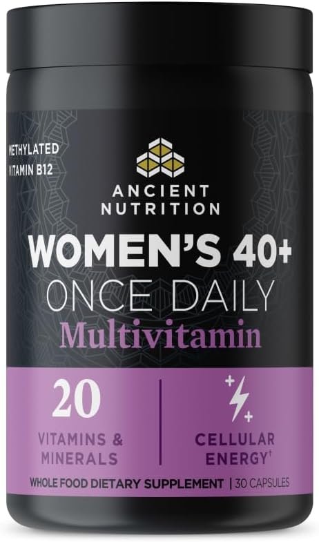 Ancient Nutrition Methylated Multivitamin for Women 40+, Once Daily