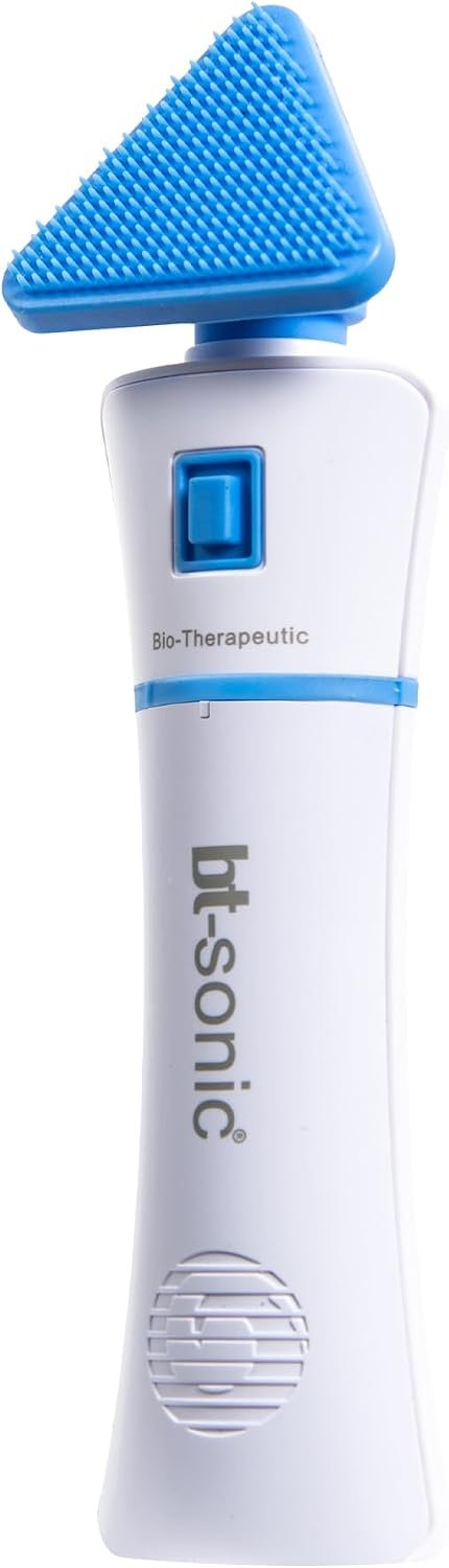 Bio-Therapeutic bt-Sonic Facial Cleansing Brush, Microsonic Handheld Silicone Face Cleanser, Exceptional Quality Water Resistant Facial Cleanser and Exfoliator