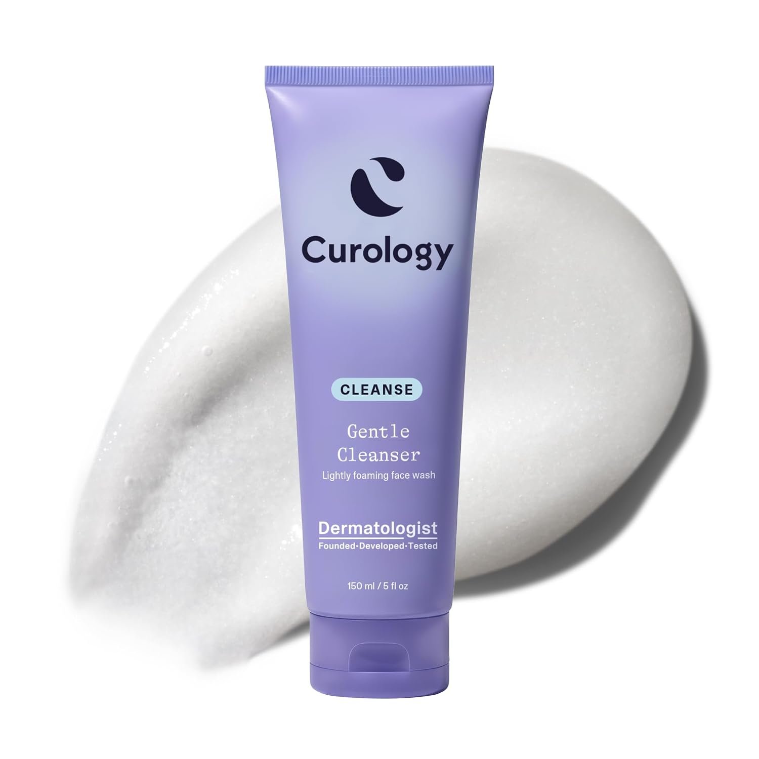 Curology Gentle Face Wash for Sensitive Skin, Hydrating Foaming Cleanser