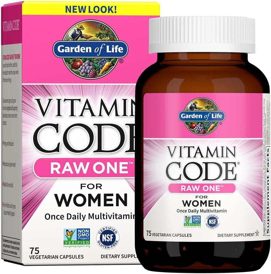 Garden of Life Vitamin Code RAW ONE for Women Once Daily Multivitamin, 75ct