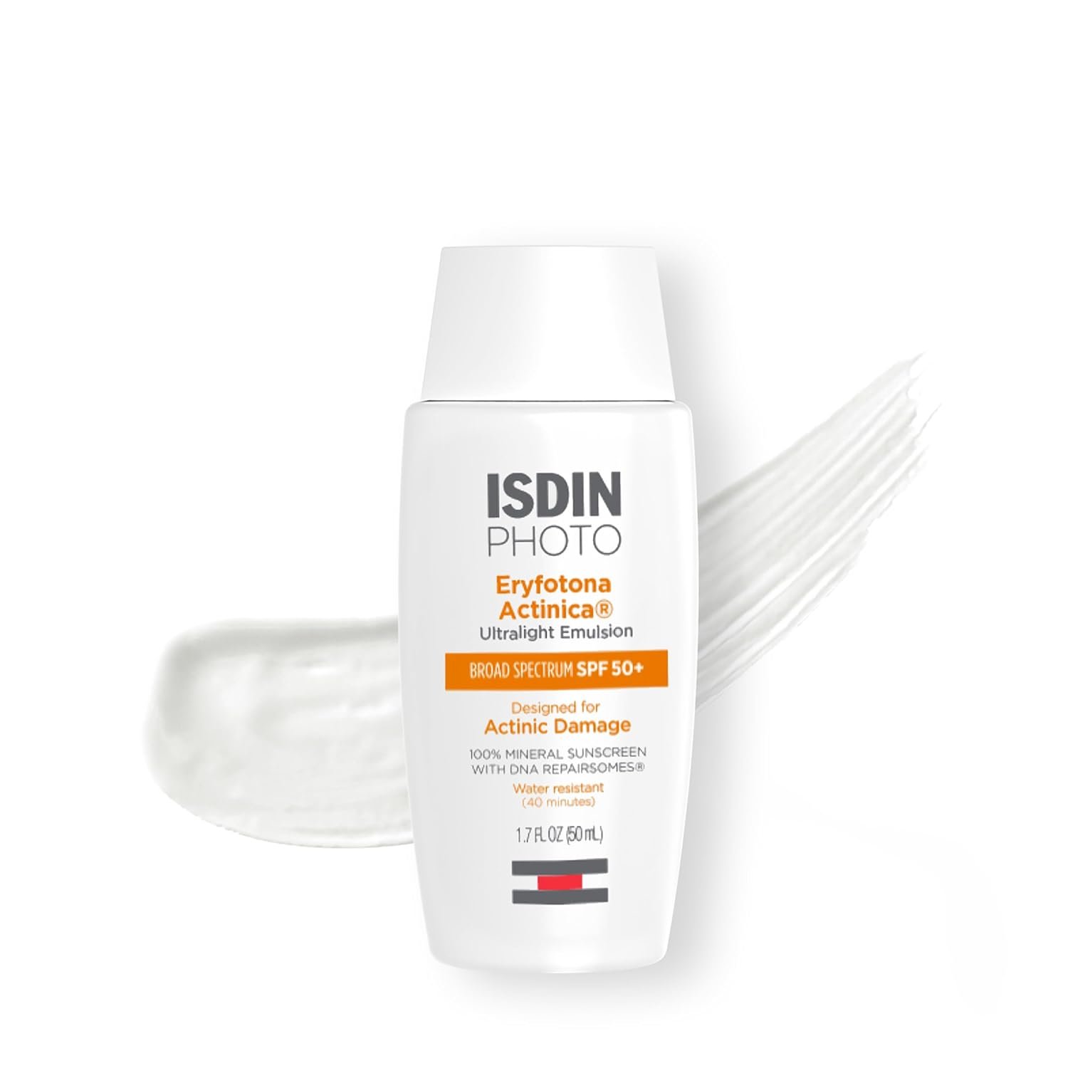 ISDIN Eryfotona Actinica Mineral Face Sunscreen SPF 50, No White Cast