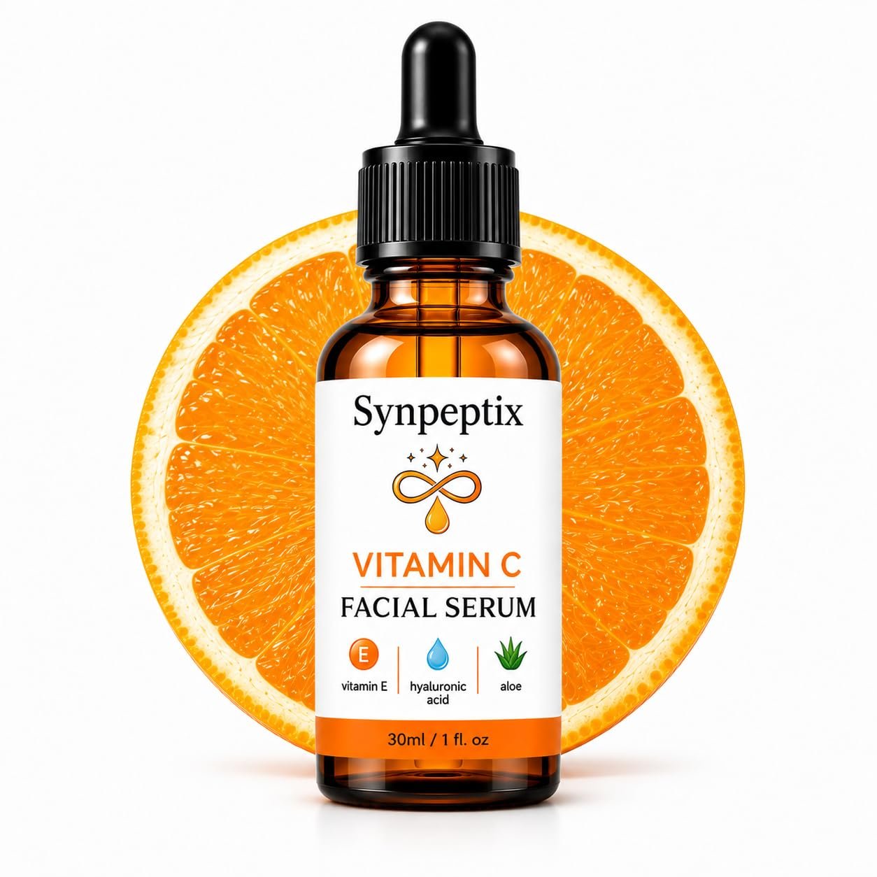 Vitamin C Face Serum with Hyaluronic Acid & Aloe, 1 fl oz