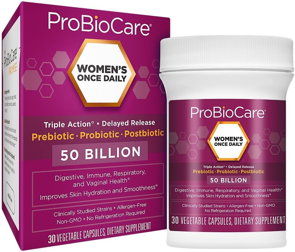 WomenaTMs Once Daily Probiotic a Digestive Health a 50 Billion CFU of Probiotics (30 Capsules)