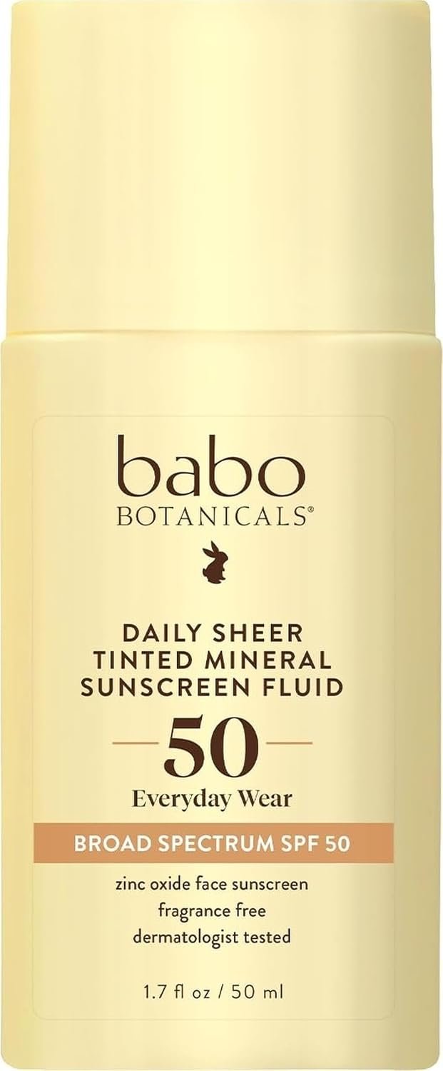 Babo Botanicals – Daily Sheer Tinted Mineral Sunscreen – SPF 50 – Vegan