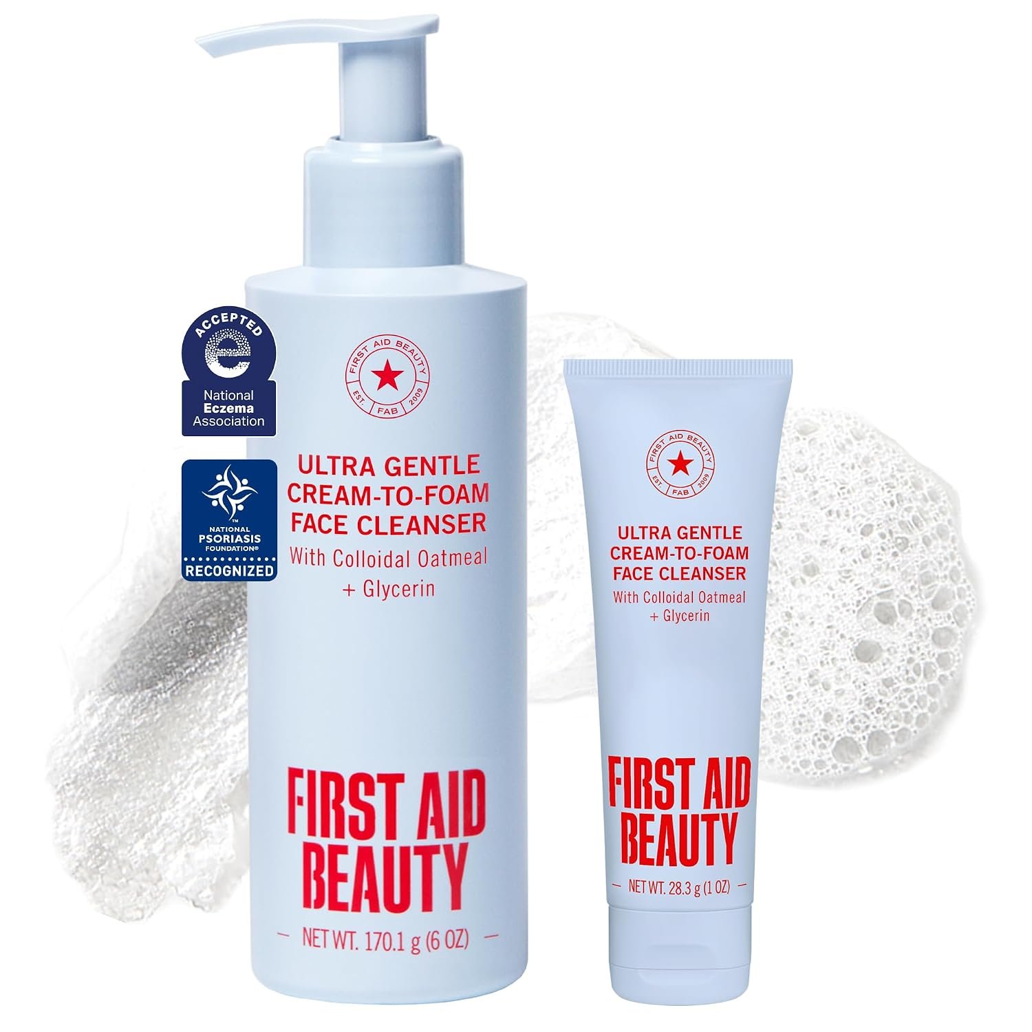 First Aid Beauty Ultra Gentle Cream-to-Foam Cleanser