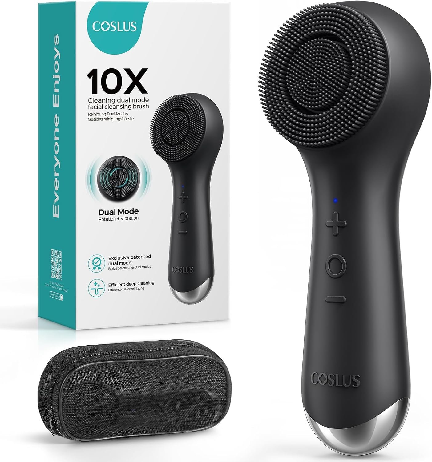 COSLUS FBS03 Face Scrubber Facial Cleansing Brush, Patented Upgraded Design