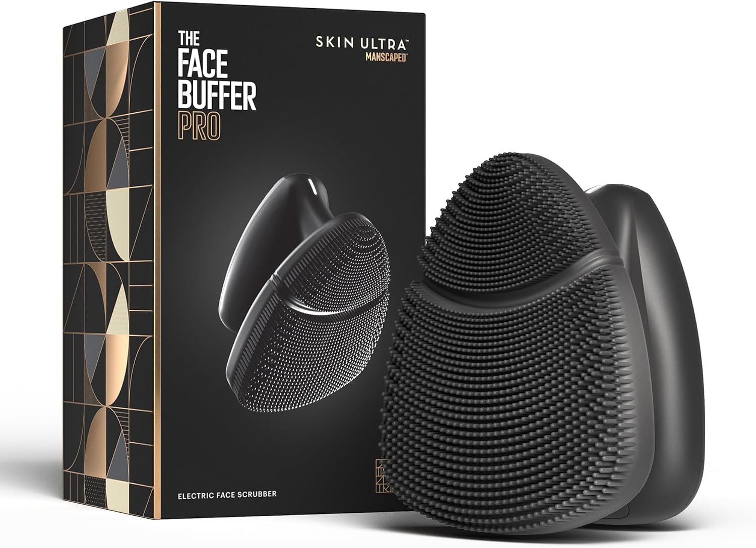 MANSCAPED® The Face Buffer PRO – Men’s Electric Silicone Face Scrubber for