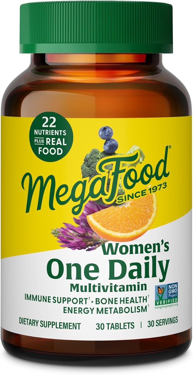 MegaFood One Daily Multivitamin for Women with 22 Nutrients, 30 Tablets
