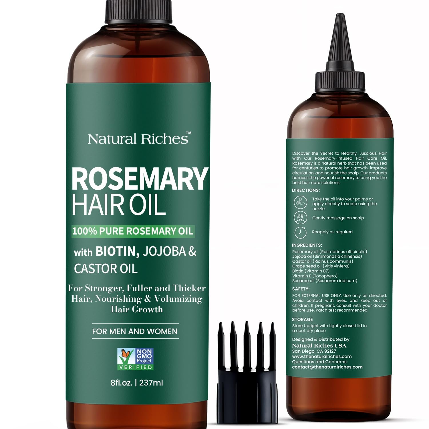 Pure Premium Rosemary Hair Growth Oil 8 Fl Oz