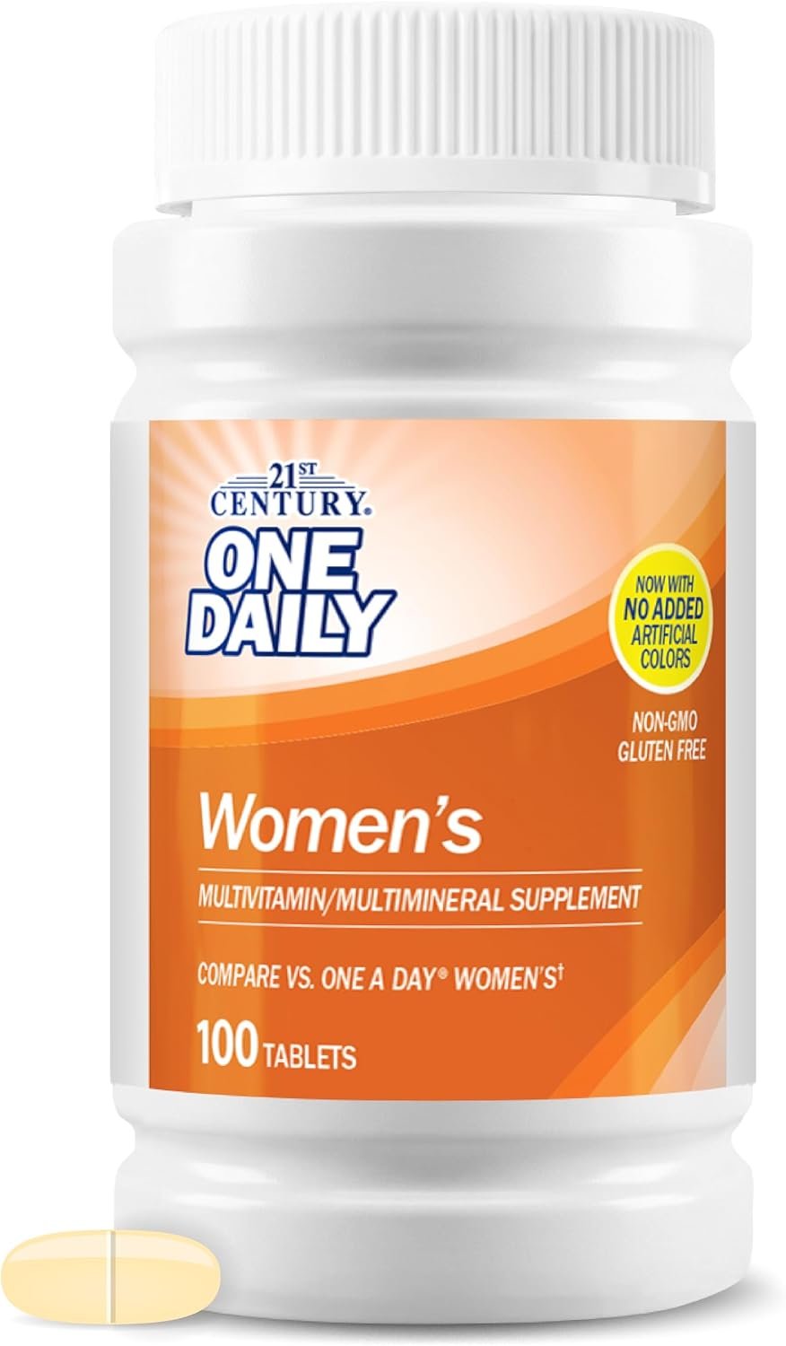 21st Century One Daily Women’s Multivitamin Tablets, 100 Count