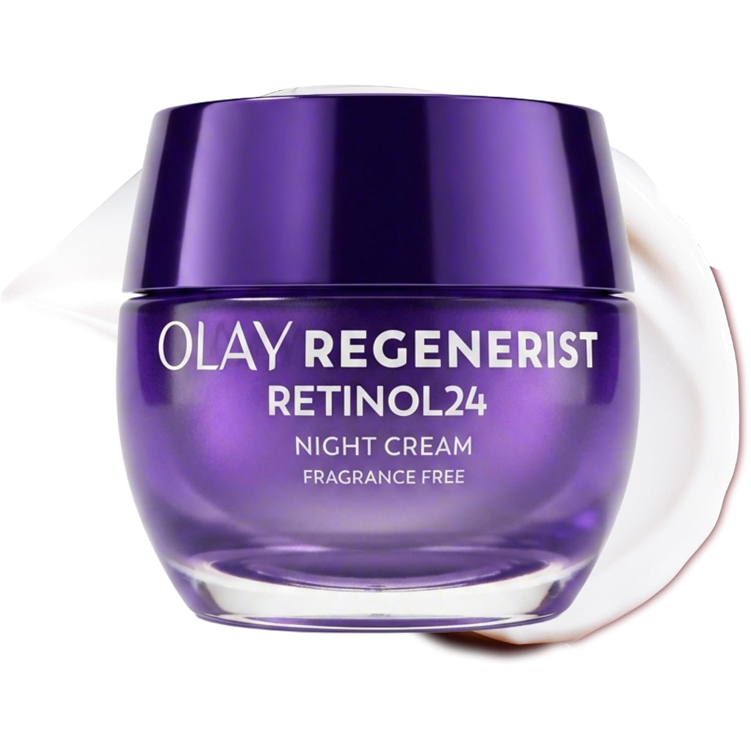 Olay Retinol Night Cream for Women, Anti-Aging Face Moisturizer, Fragrance-Free, Non Greasy – Anti-Wrinkle, Smooth Fine Lines, Hydrating Skin Care – Triple Collagen Cream, Peptide, Niacinamide, 1.7oz