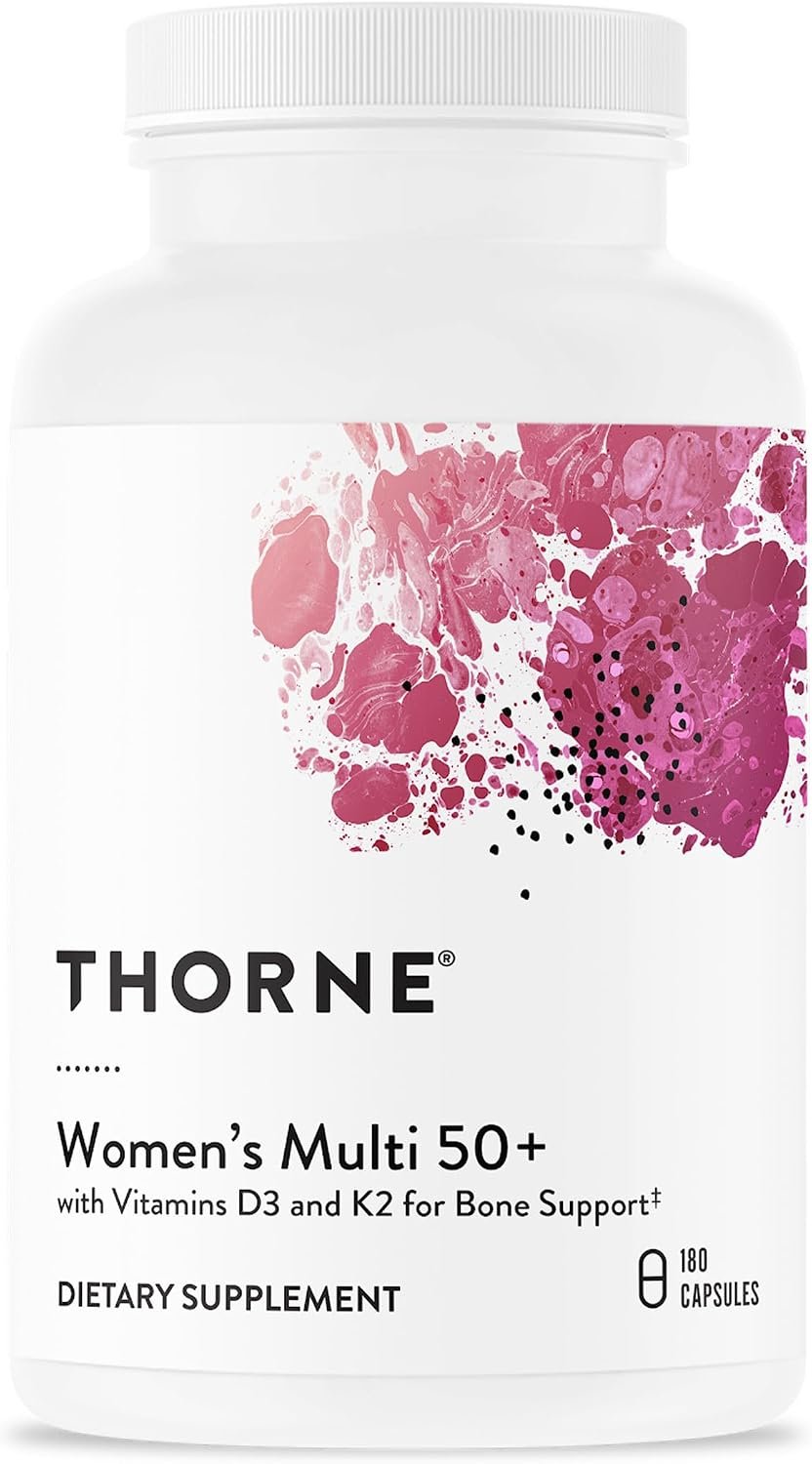 THORNE Women’s Multi 50+, Comprehensive Daily Multi-Vitamin, 180 Capsules