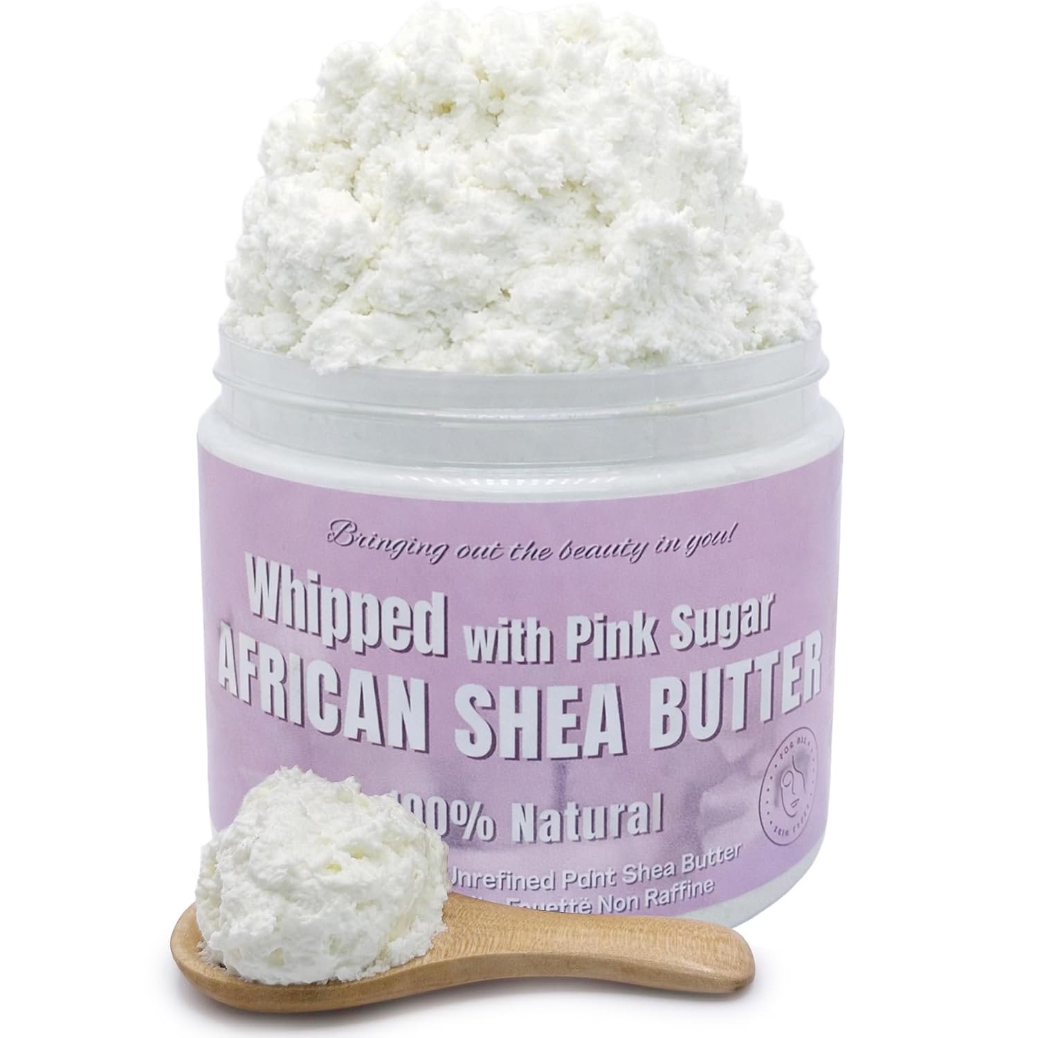 RA COSMETICS Whipped African Shea Butter, Pink Sugar, 12oz