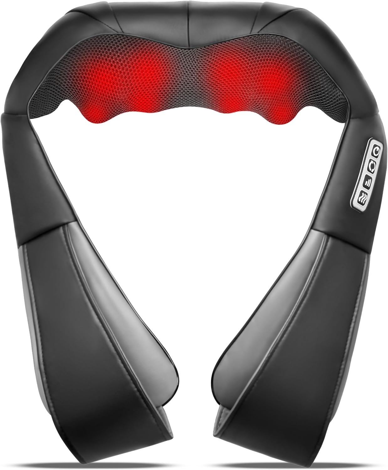 UFFAE Shiatsu Neck and Back Massager with Heat, Black Grey (NOT Cordless)