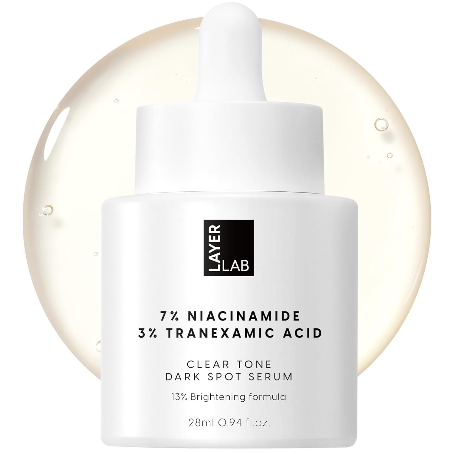 LAYERLAB Clear Tone Dark Spot Serum, Niacinamide 7% Face Serum, 0.94 fl oz