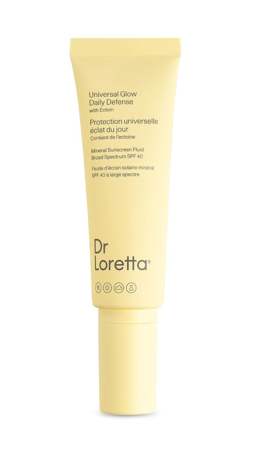 Dr. Loretta Women’s Universal Glow Daily Defense Mineral Sunscreen SPF 40, Cranberry, 1.7 Ounce