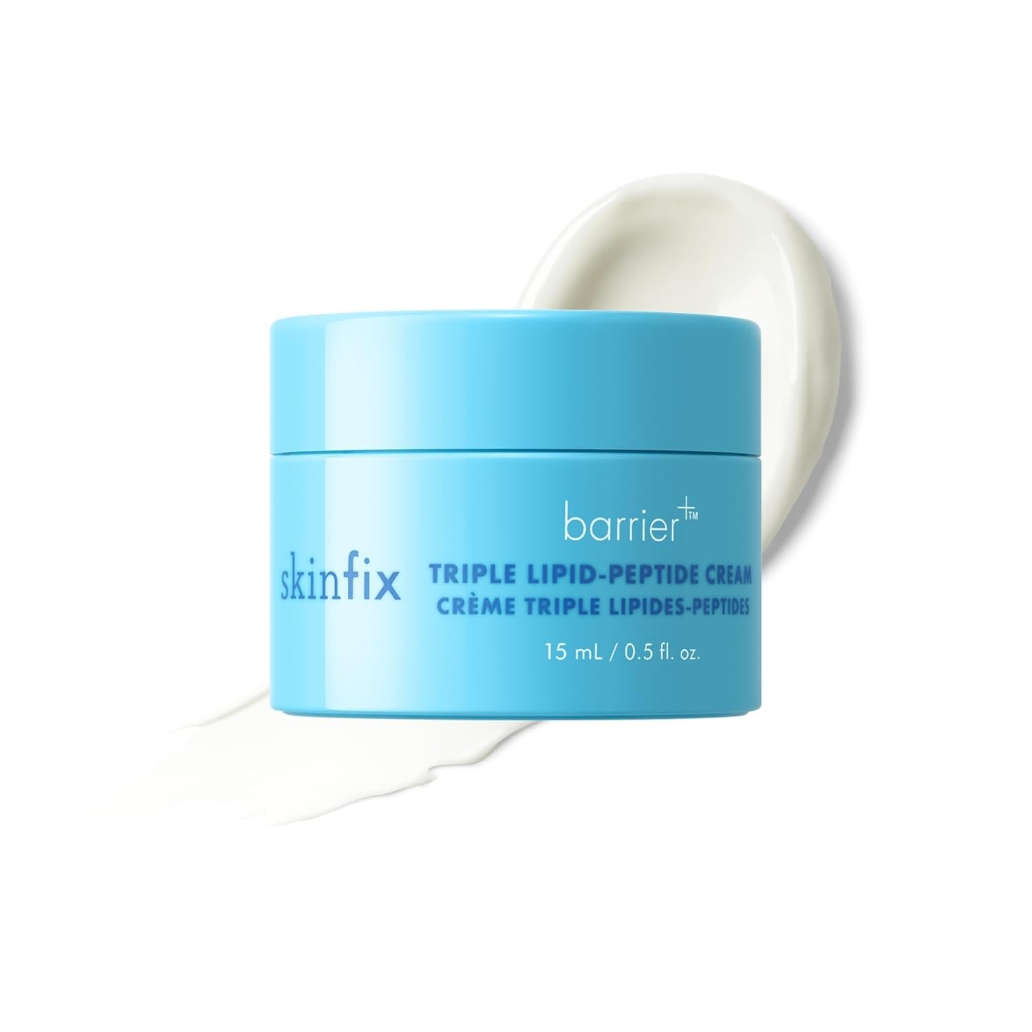 Skinfix Triple Lipid-Peptide Cream Mini – 0.5 oz – Rich Face Moisturizer with Hyaluronic Acid – Hydrates & Restores Dry, Sensitive Skin – Non-Comedogenic, Fragrance Free, Vegan, Cruelty Free