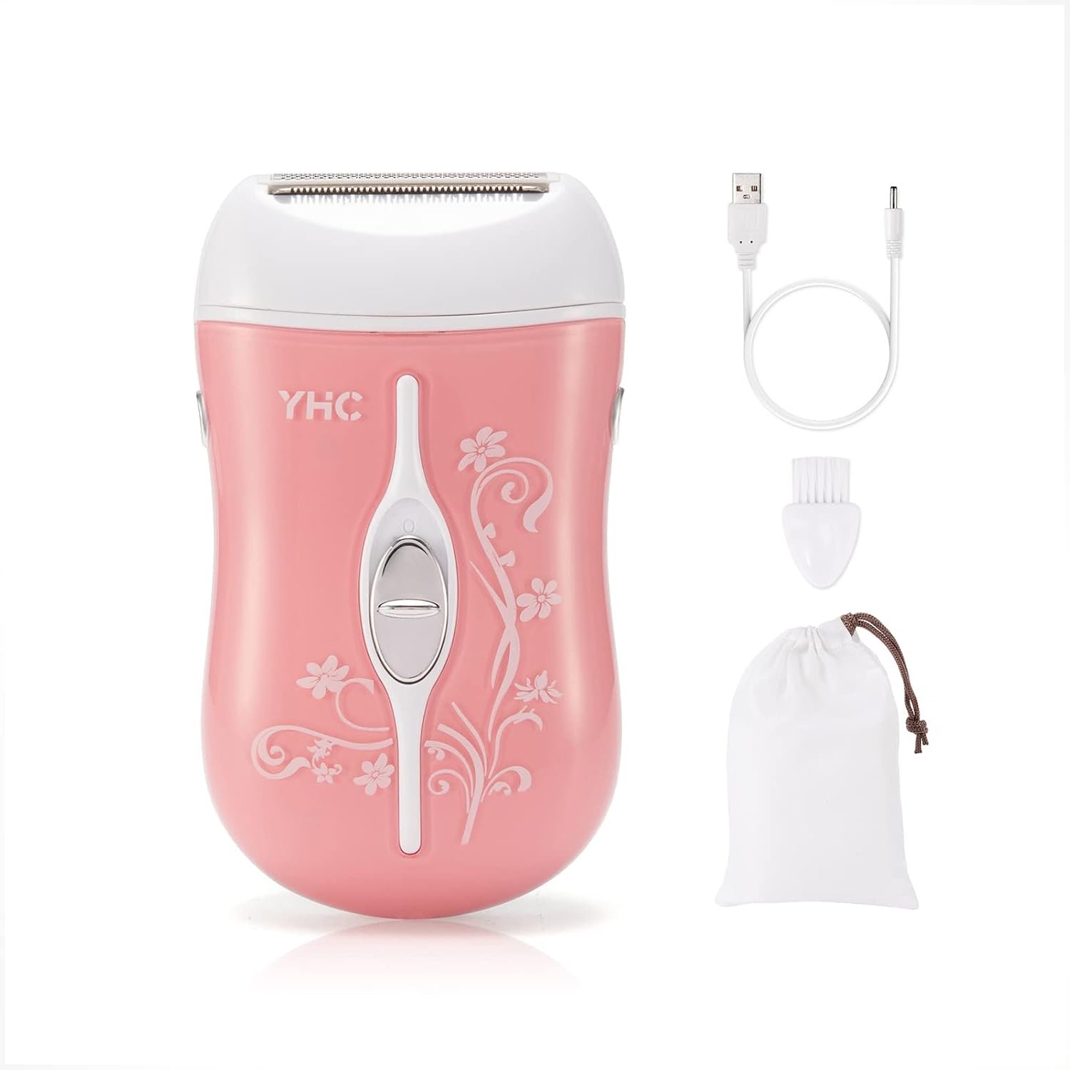YHC Womens Electric Razor, Cordless Rechargeable Shaver for Legs & Body