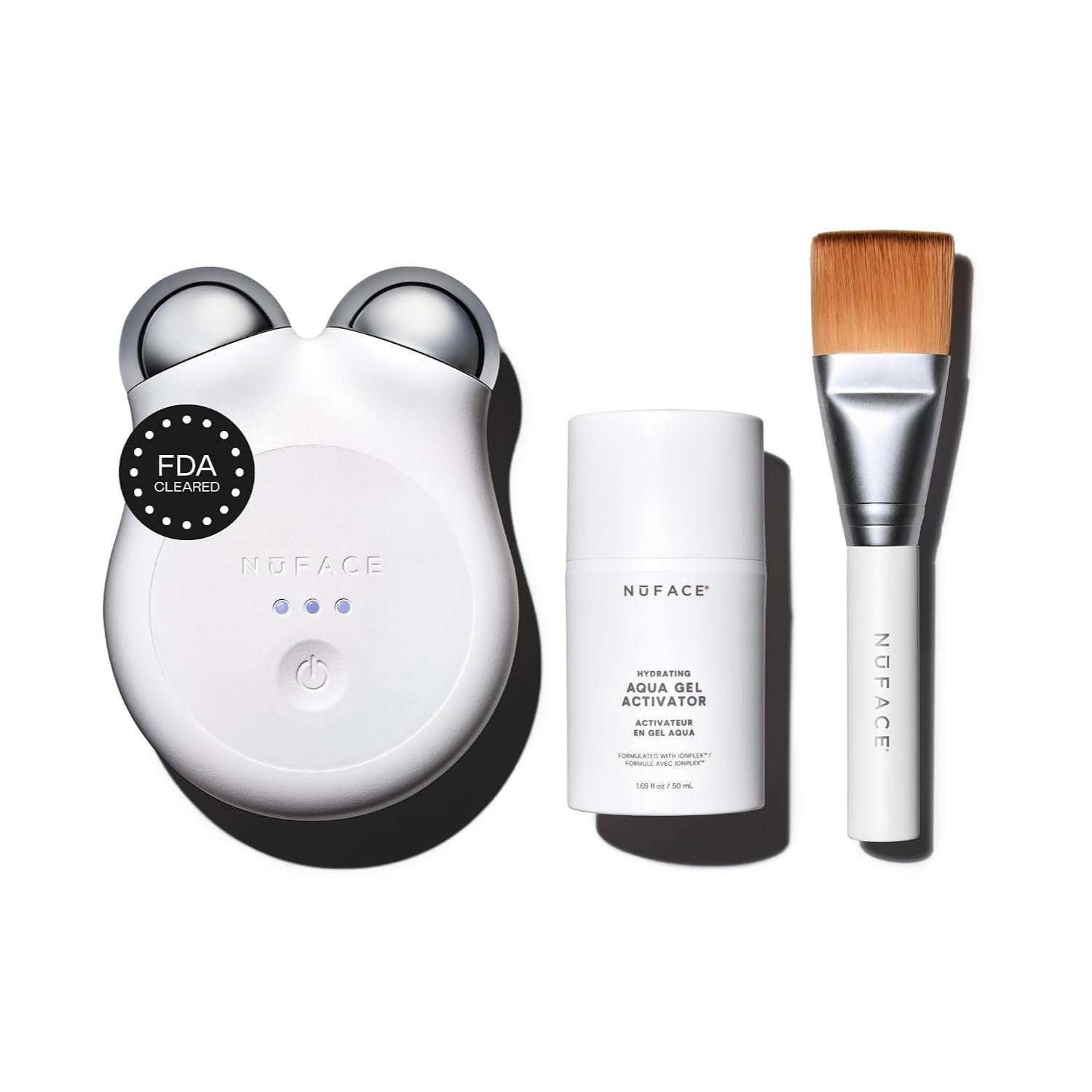 NUFACE Petite MINI+ Facial Sculpting Device Starter Kit, White