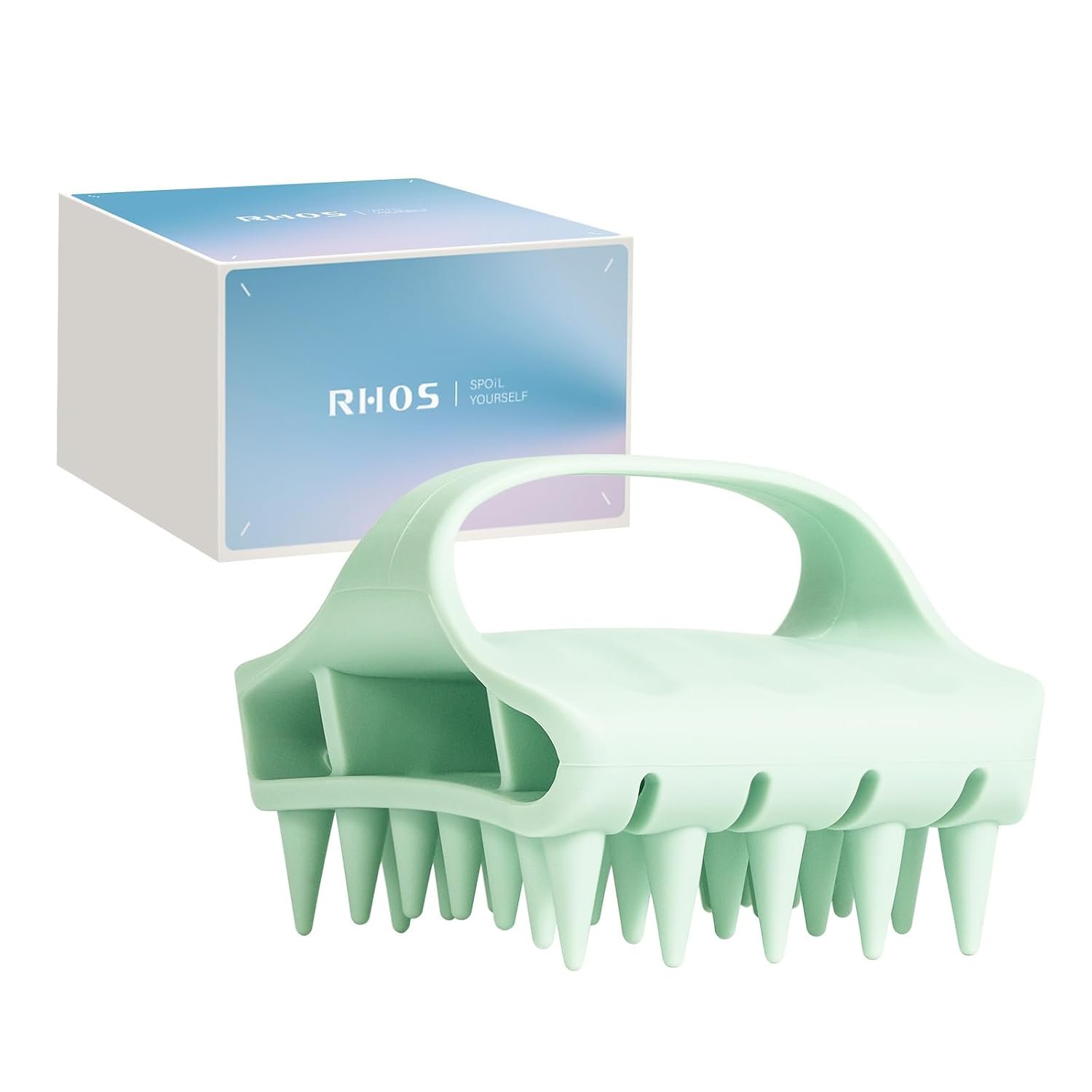 RHOS Scalp Massager Shampoo Brush, Soft Silicone Scalp Scrubber