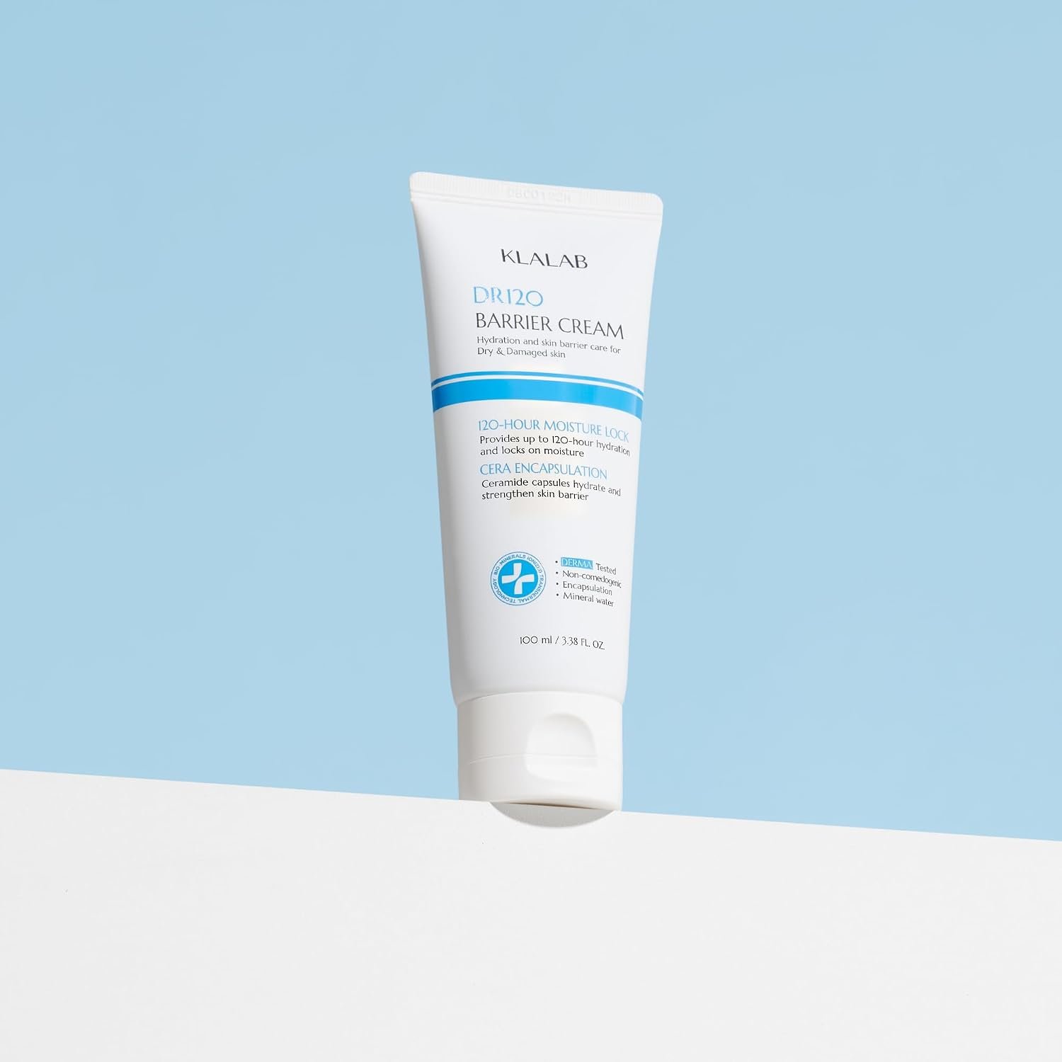 DR120 Barrier Cream – 120-Hour Moisture Retention with 5-Ceramide Complex & Hyaluronic Acid – Fragrance-Free Intensive Gel-Cream for Face & Body – Non-Comedogenic & Hypoallergenic (3.4 fl oz)