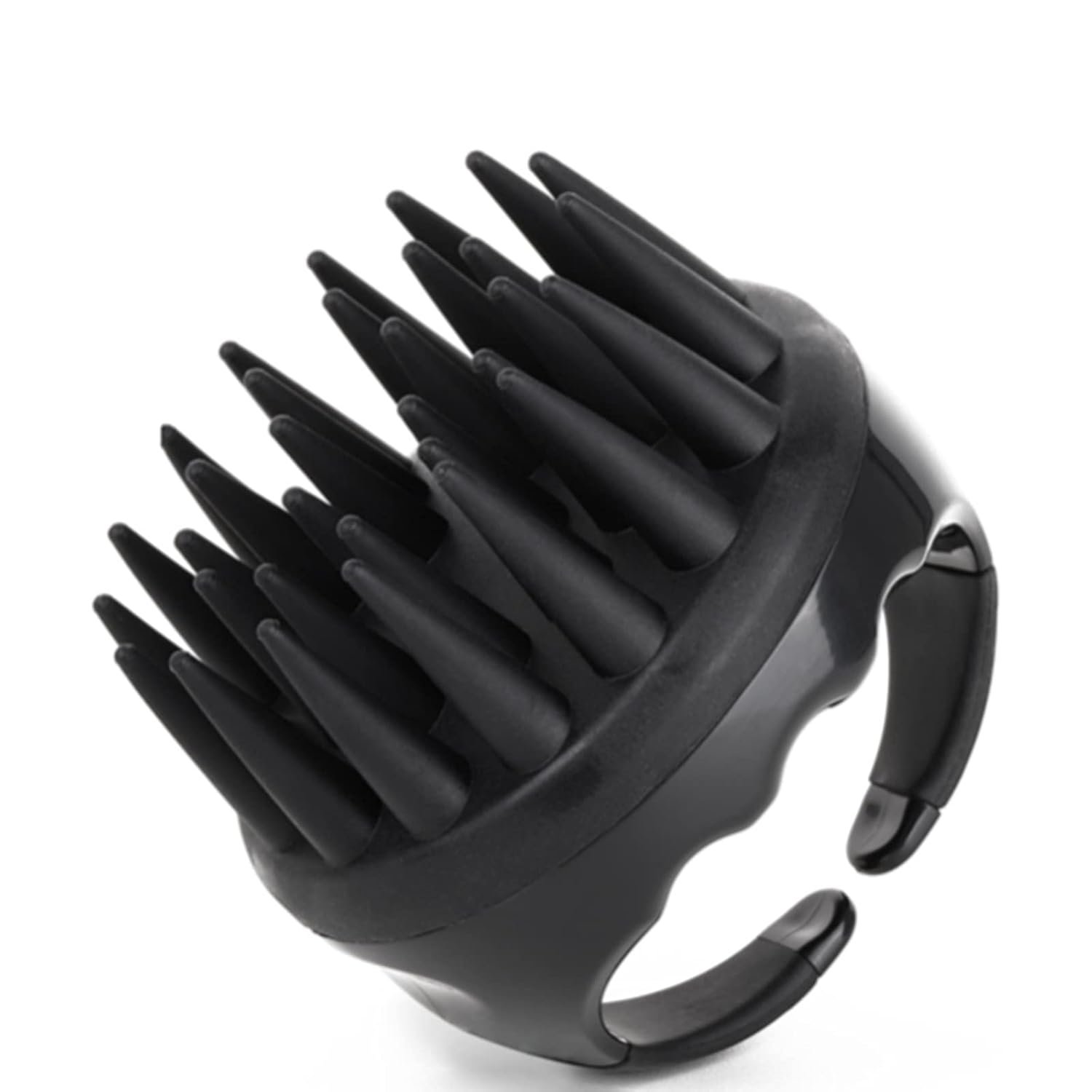 BTYMS Silicone Scalp Scrubber Shampoo Brush with Extra Long Bristles, Hair Scalp Massager Scalp Brush for Hair Growth & Dandruff Removal – Black