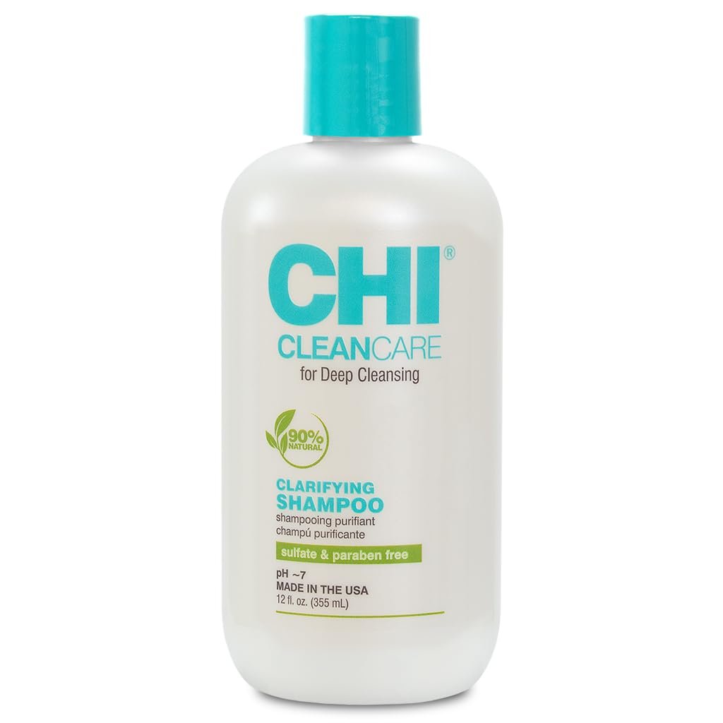CHI CleanCare Clarifying Shampoo, Deeply Cleanses Hair & Scalp, 12 Oz