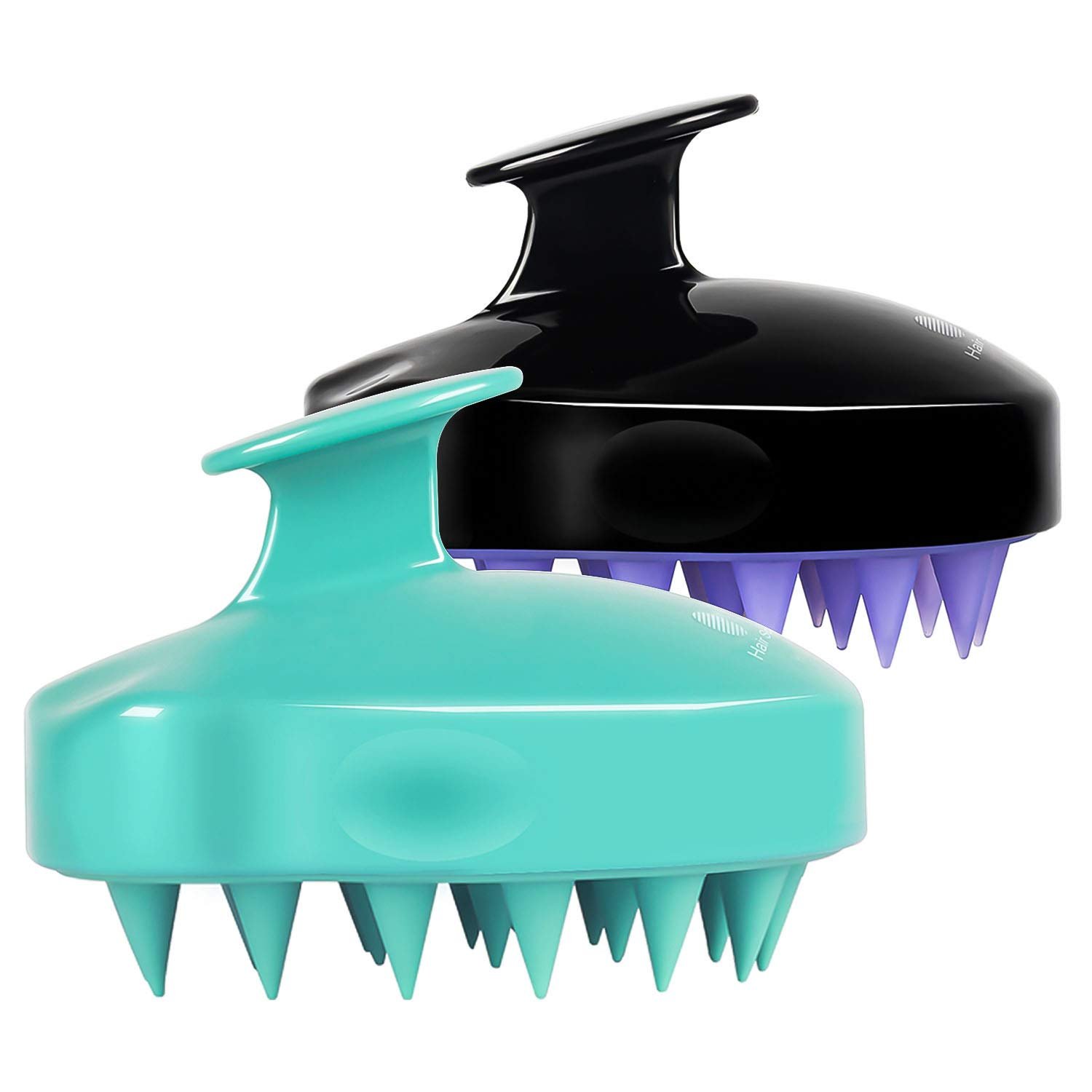 HEETA 2-Pack Large Scalp Massager Scrubber Shampoo Brush for Hair Growth