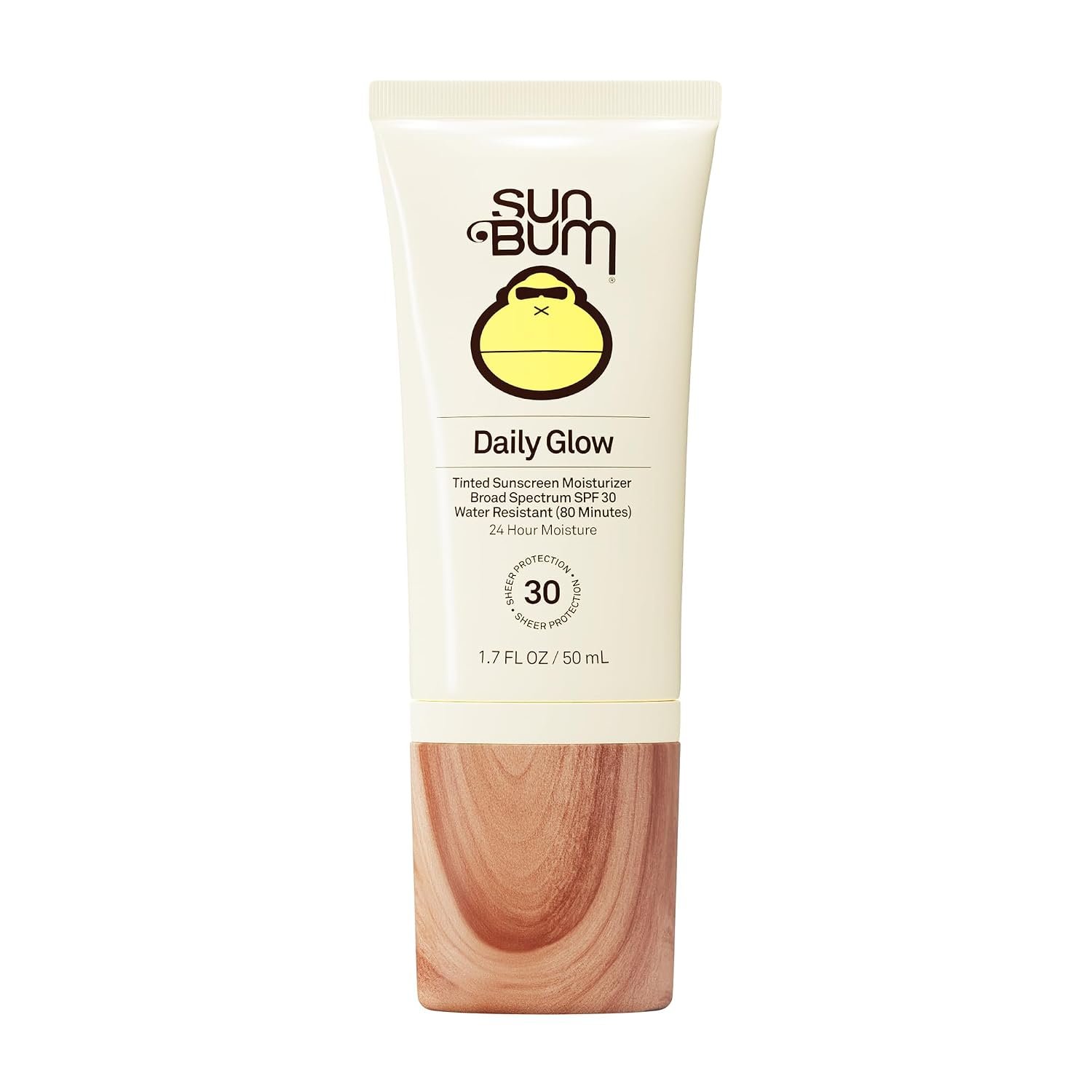 Sun Bum SPF 30 Daily Glow Tinted Face Sunscreen Lotion- Travel Size, 1.7 oz