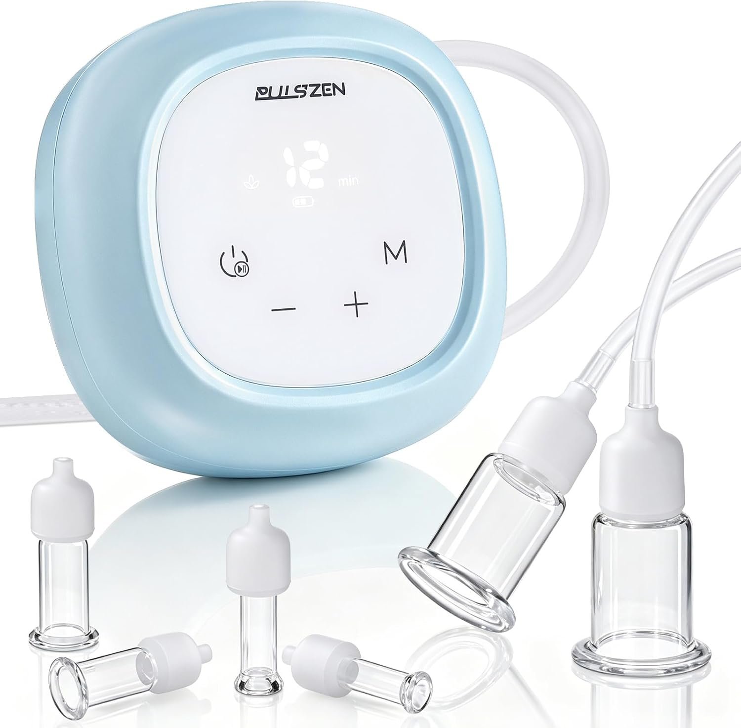 Electric Facial Cupping Set, 3-in-1 Gua Sha Massage Tool, 6 Pcs