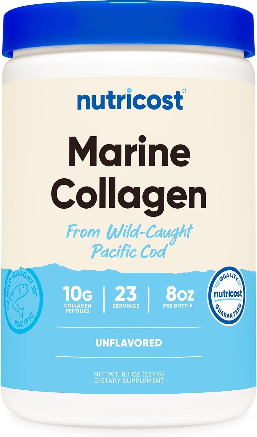 Nutricost Marine Collagen Powder Wild Caught Fish (8 oz) 23 Servings