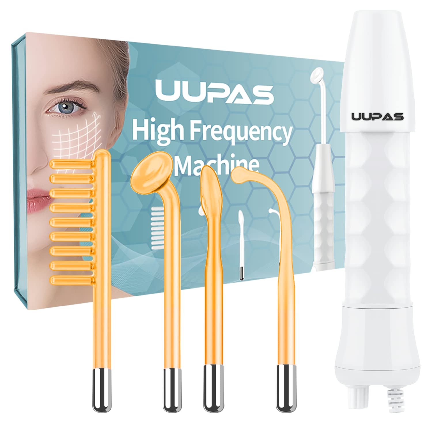 High Frequency Facial Wand – UUPAS Portable Handheld High Frequency