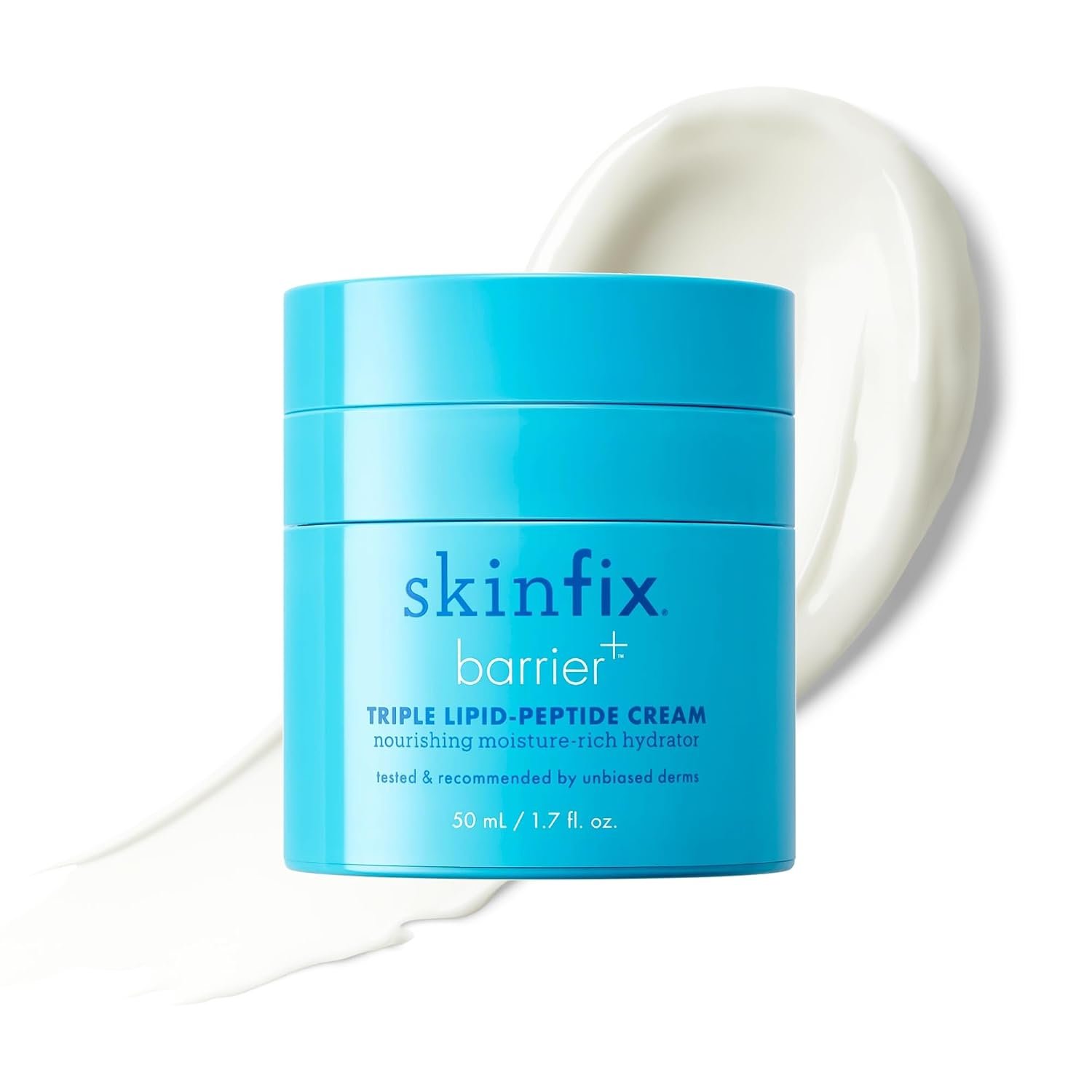 Skinfix Triple Lipid-Peptide Cream – 1.7 oz – Rich Face Moisturizer with Hyaluronic Acid – Hydrates & Restores Dry, Sensitive Skin – Non-Comedogenic, Fragrance Free, Vegan, Cruelty Free