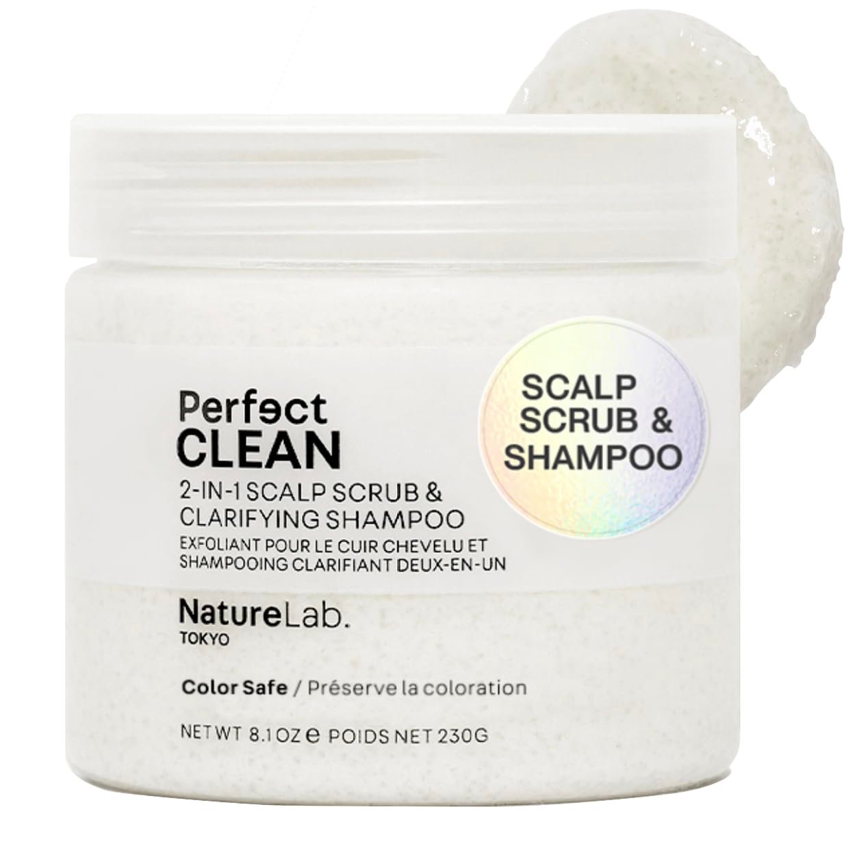 NatureLab.TOKYO Perfect Clean Scalp Scrub & Clarifying Shampoo – 8.1 oz
