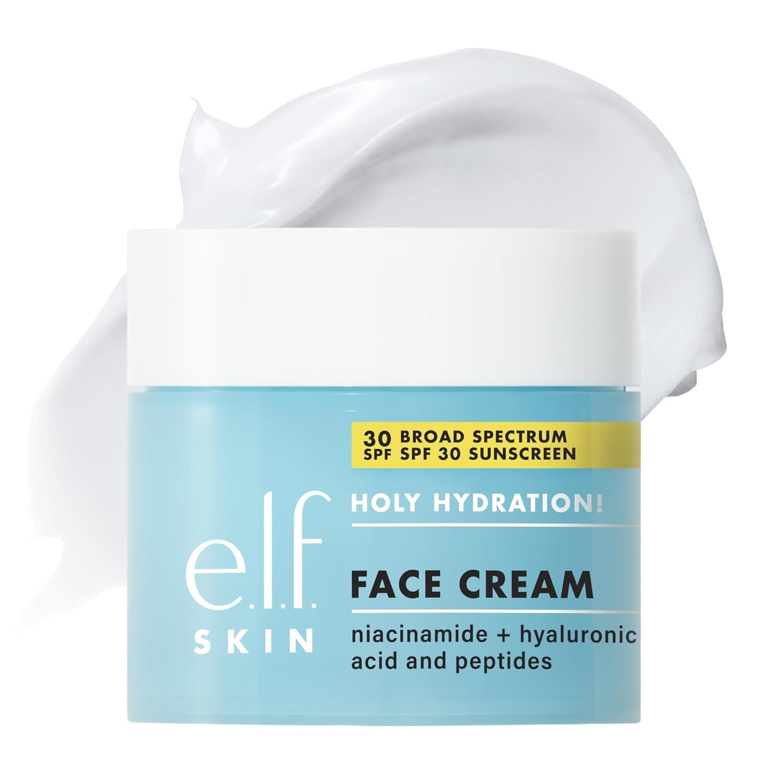 e.l.f. SKIN Holy Hydration! Face Cream SPF 30 Sunscreen Moisturizer, 1.7 oz