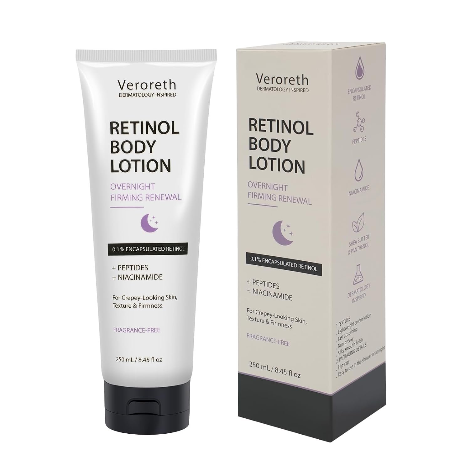 Retinol Body Lotion Firming Care for Crepey-Looking Skin, 8.45 Fl Oz