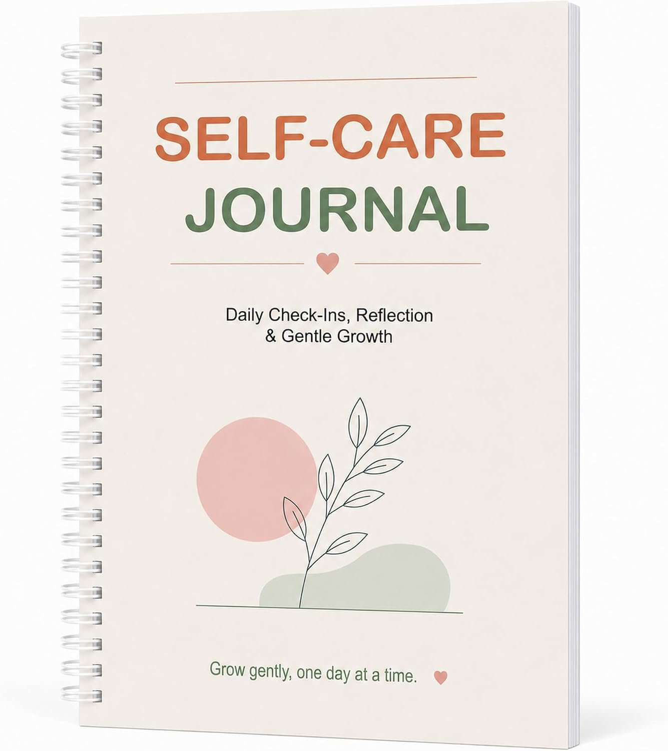 Self-Care Journal with Wellness Trackers, Mood Log & Reflection