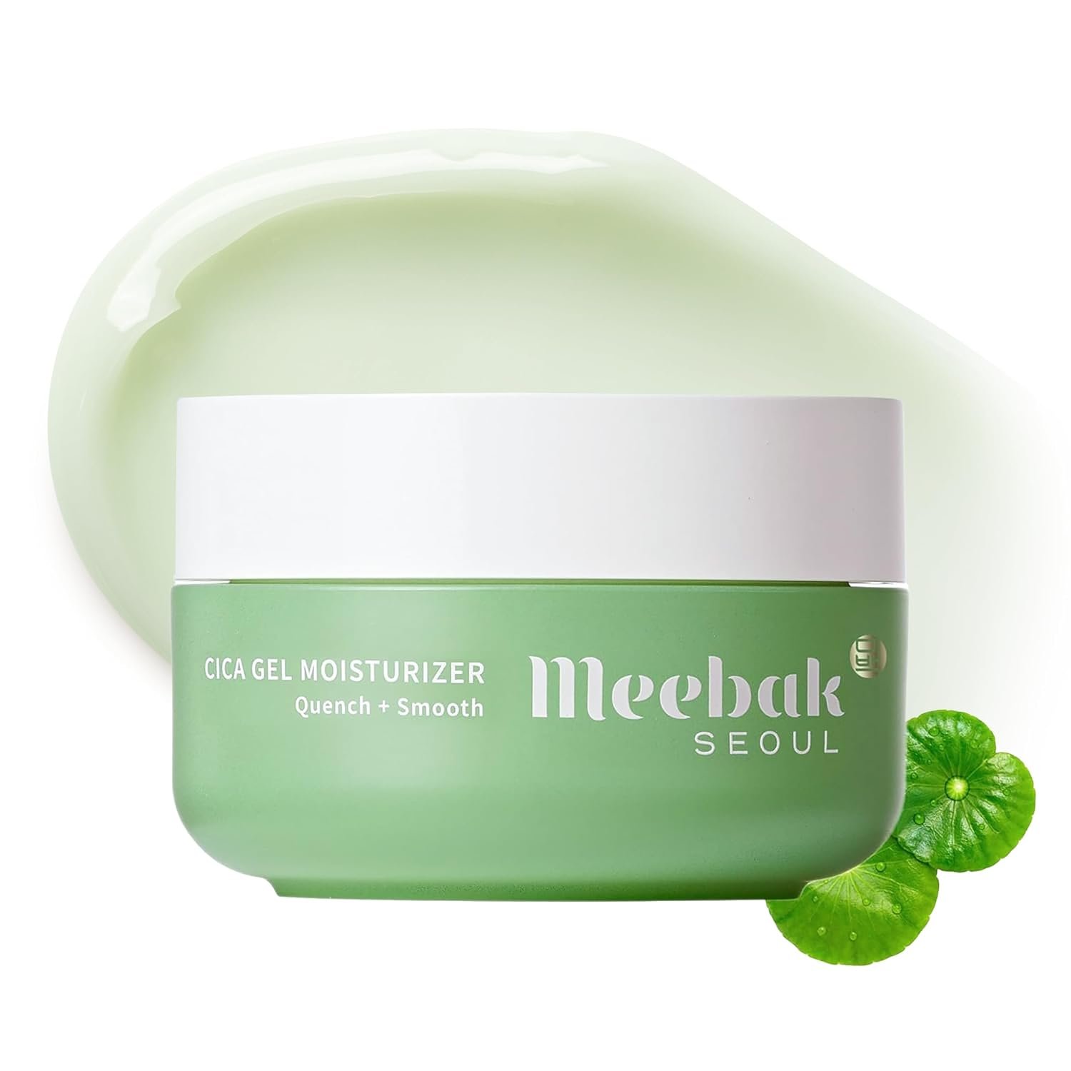 Meebak Cica Gel Moisturizer, Hyaluronic Acid for Deep Hydration, 1.69 fl oz