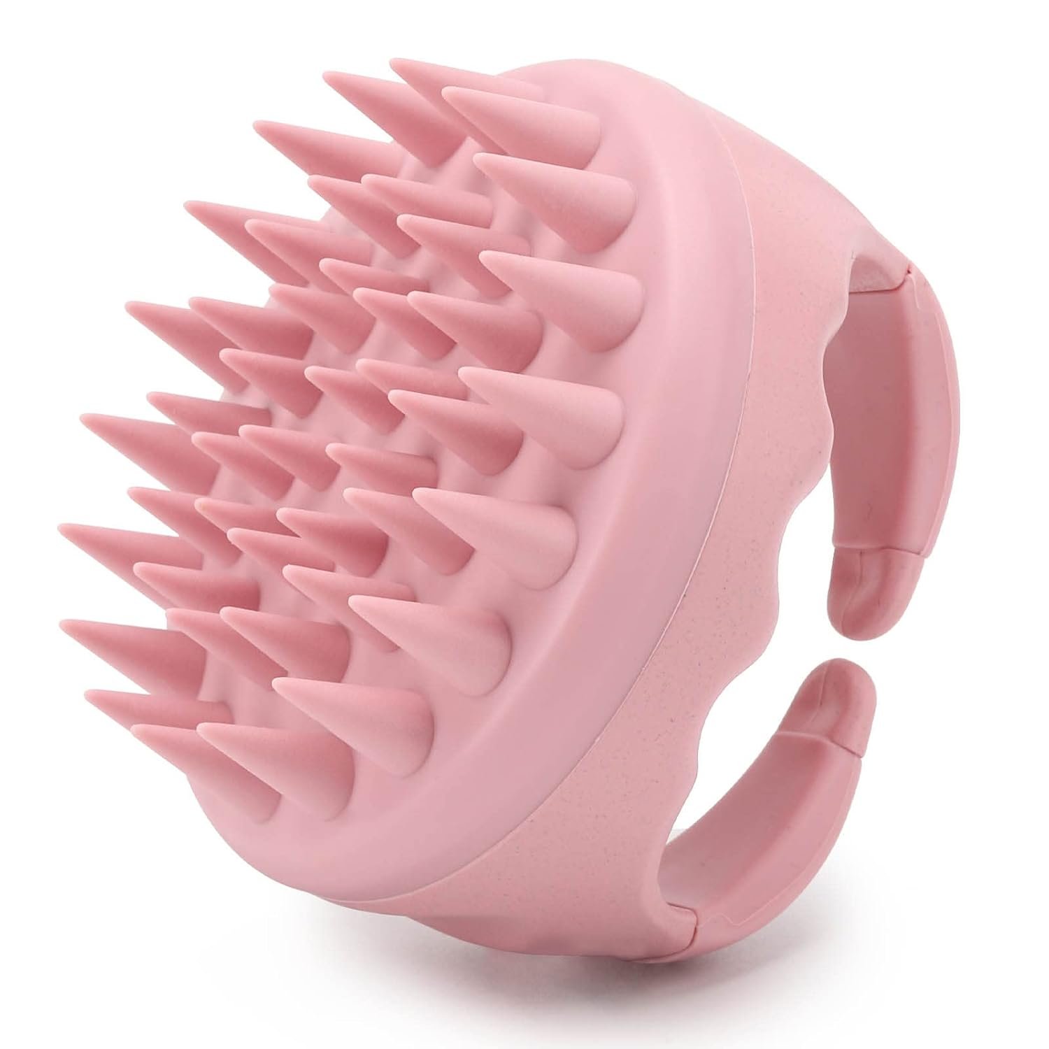 Silicone Scalp Massager Shampoo Brush Hair Scrubber Scalp Brush for All Hair Types of Women, Men, Kids, Pets – Pink