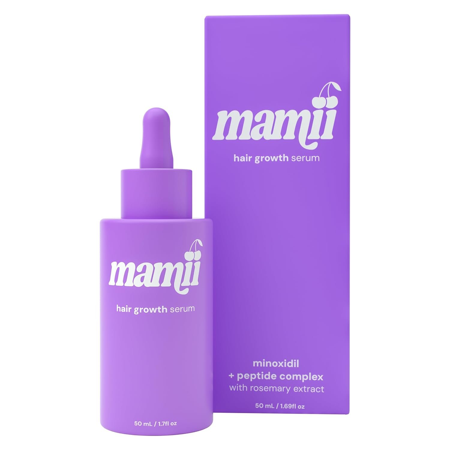 Mamii Peptide Hair Growth Serum, Minoxidil For Women Hair Growth w Rosemary