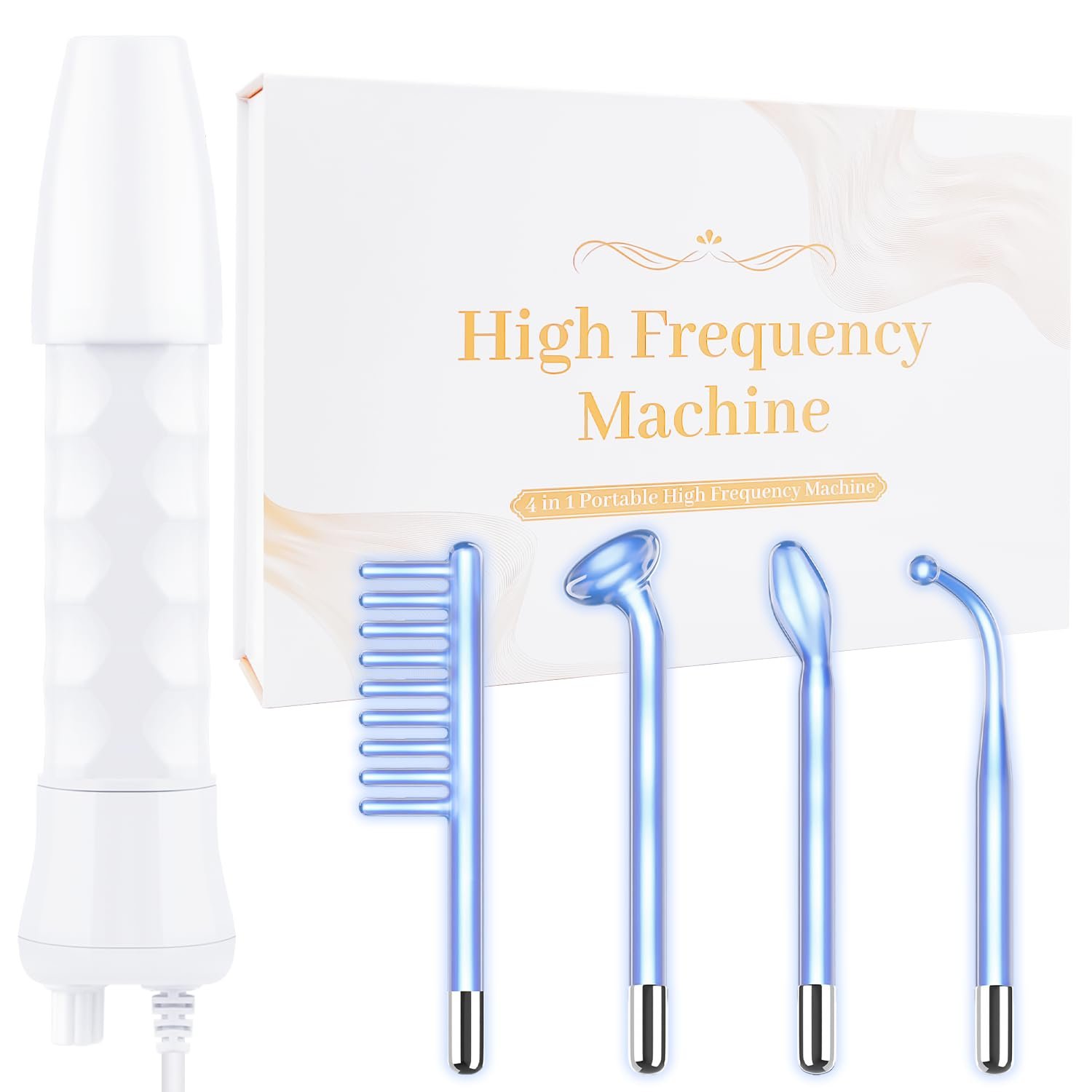 High Frequency Facial Wand – Uaike Portable Handheld Blue High Frequency
