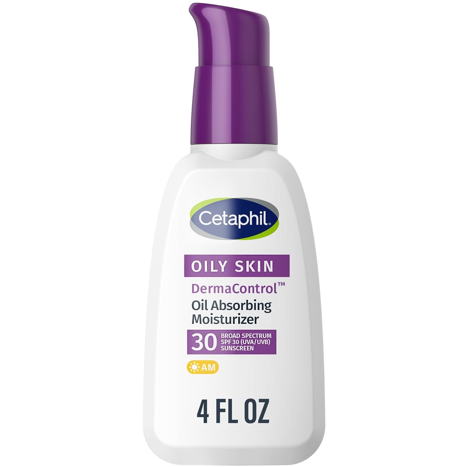 Cetaphil DermaControl Oil Absorbing Moisturizer, SPF 30, Oily Skin, 4oz