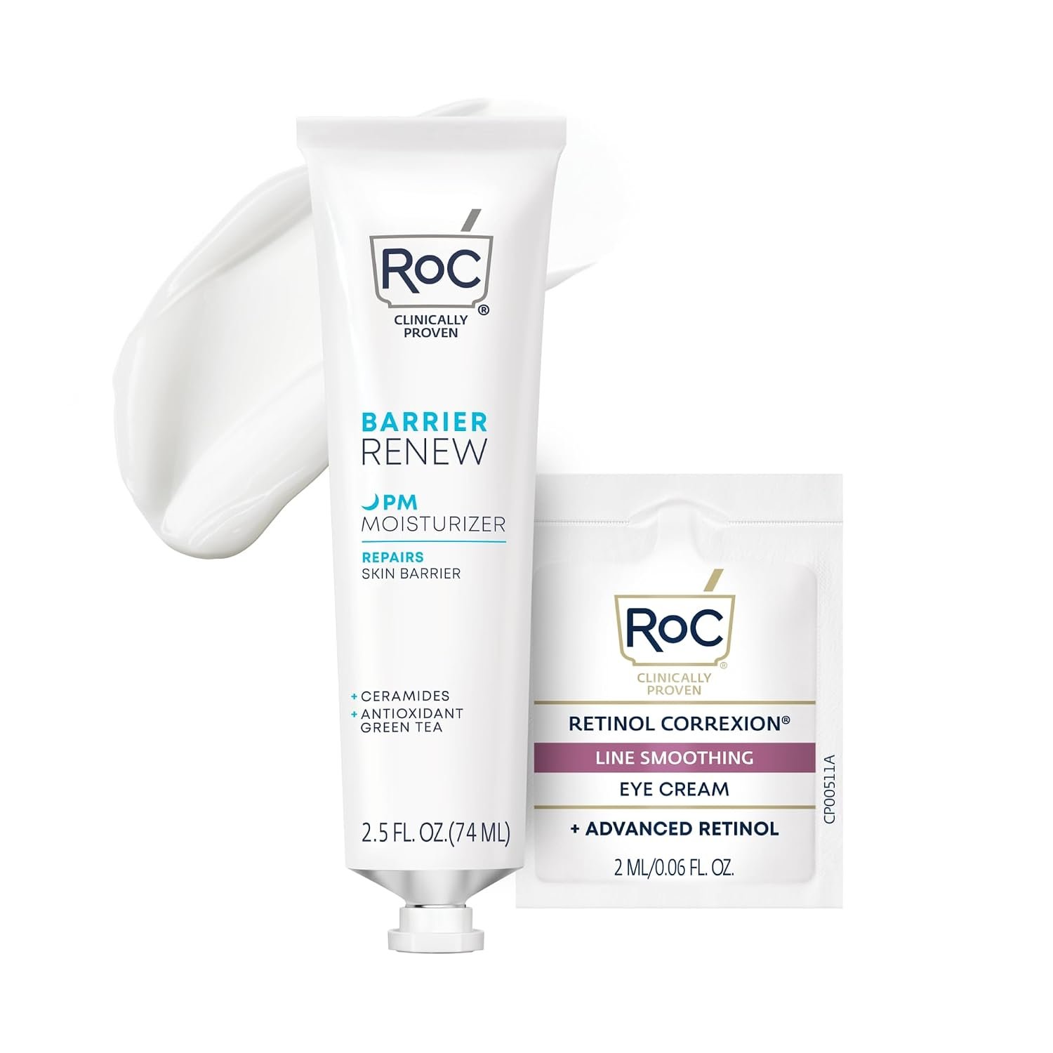 RoC Skin Barrier Renew Night Moisturizer with Ceramides & Peptides, 2.5 oz