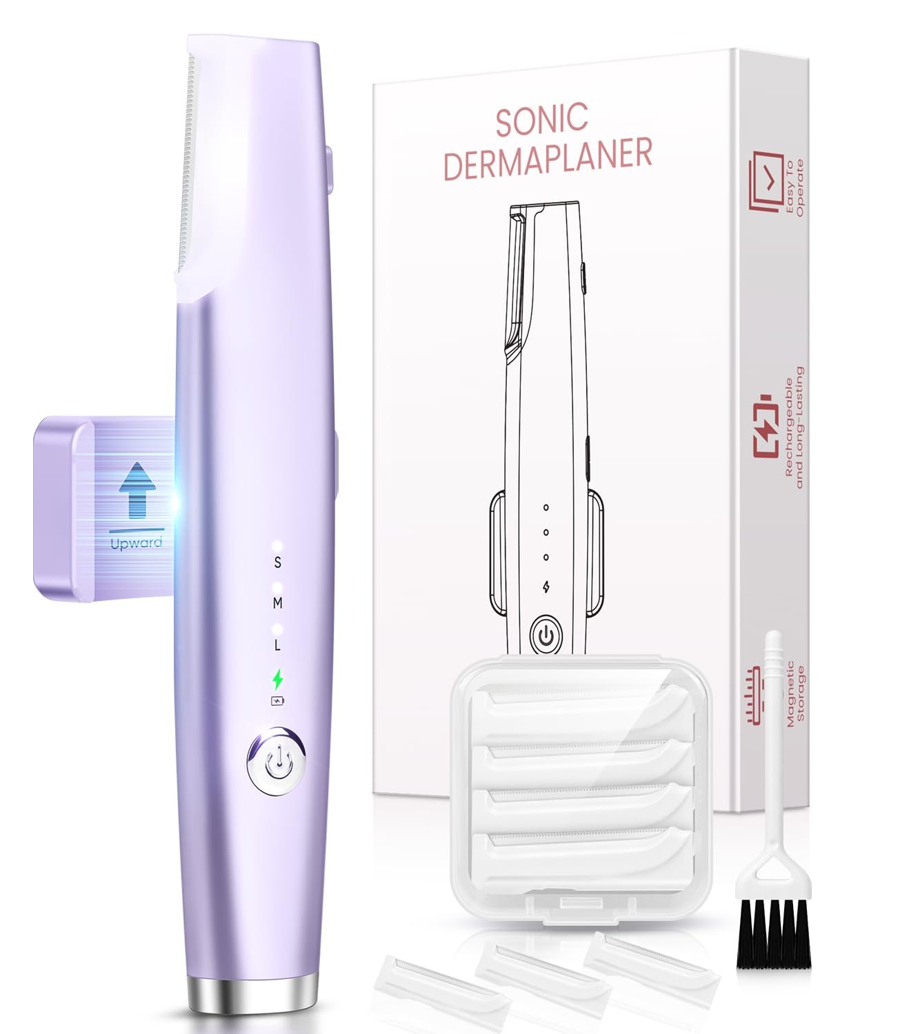 Dermaplaner Razor for Women Face, Sonic Dermaplaning Tool for Women