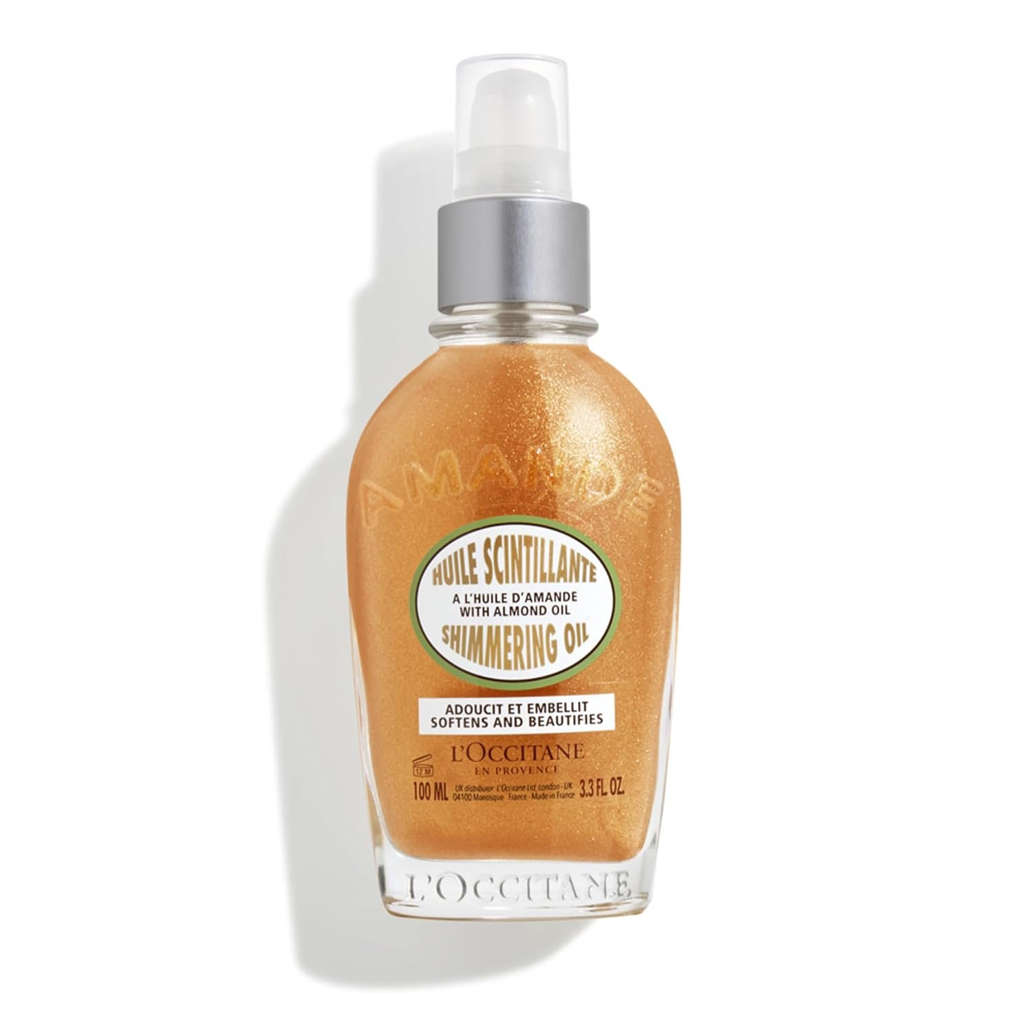 L’OCCITANE Almond Body Oil, Fast-Absorbing, Lightweight, Non-Greasy, Vegan