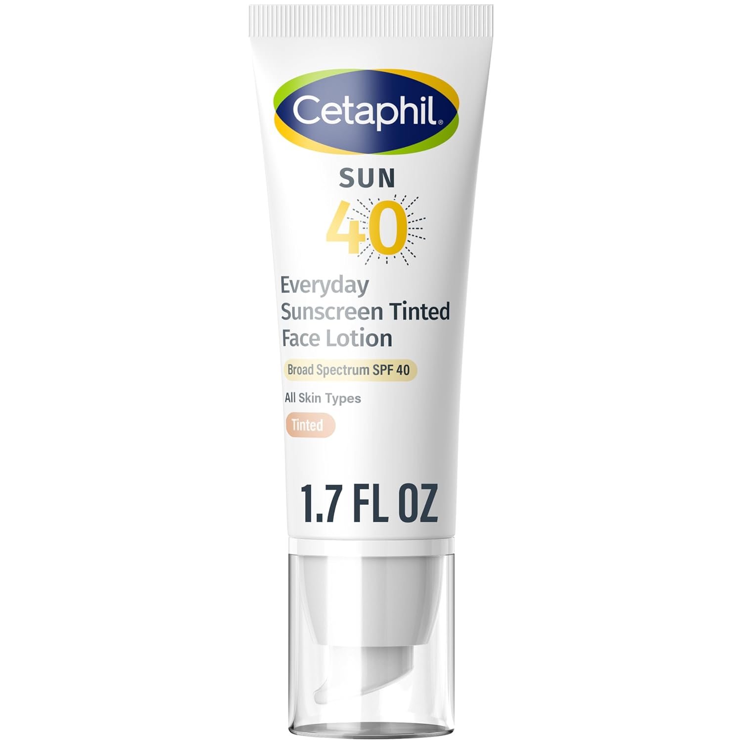 Cetaphil Tinted Mineral Face Sunscreen, SPF 40, Sensitive Skin, 1.7oz