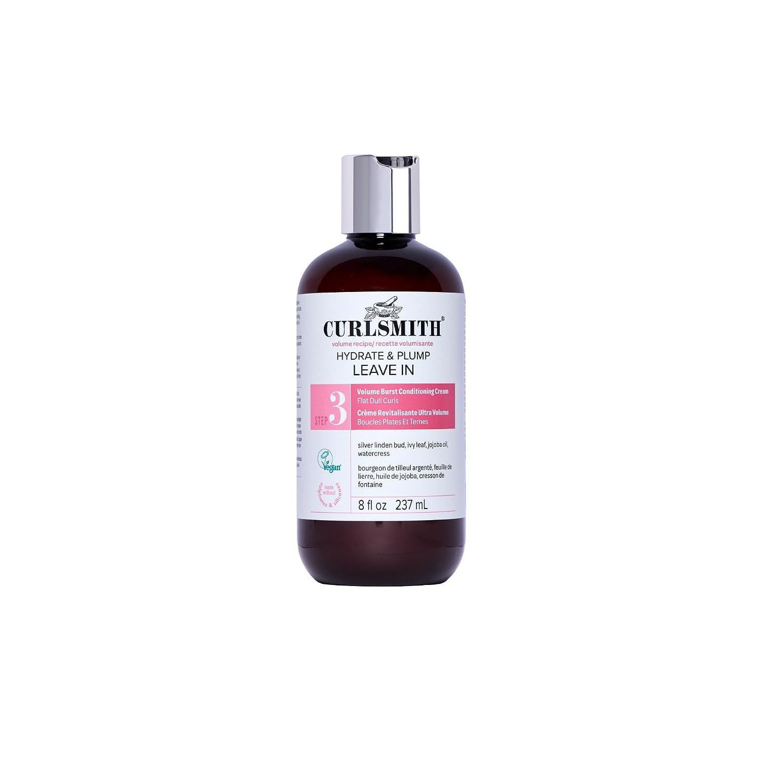 CURLSMITH Hydrate & Plump Leave In Conditioner for Curly Hair (8 oz)