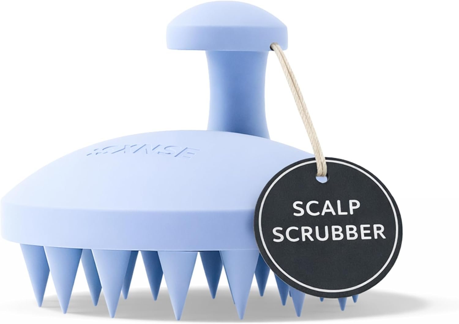 SXNSE Revive Silicone Scalp Massager – Manual Scalp Scrubber & Exfoliator Brush for Dandruff, Buildup & Itch – Scalp Shampoo Brush for Wet & Dry Hair with Soft Bristles and Easy-Grip Handle, Arctic
