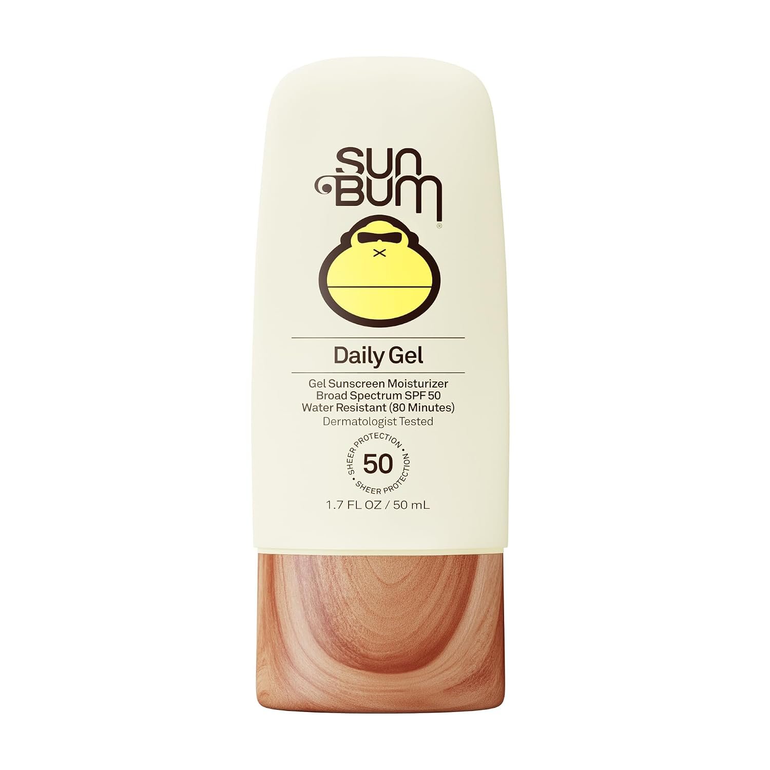 Sun Bum Daily SPF 50 Clear Gel Face Sunscreen – Travel Size, 1.7 oz